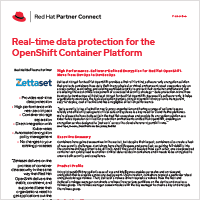 Red Hat Real-time data protection for the OpenShift Container Platform